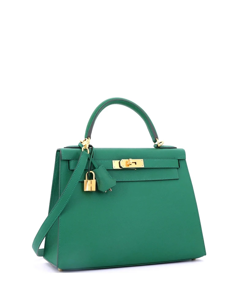 Pre-Owned Hermes Kelly Handbag Epsom with Gold Hardware
