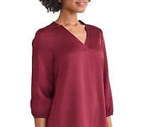 Jones New York Women's V-Neck 3/4 Sleeve Top