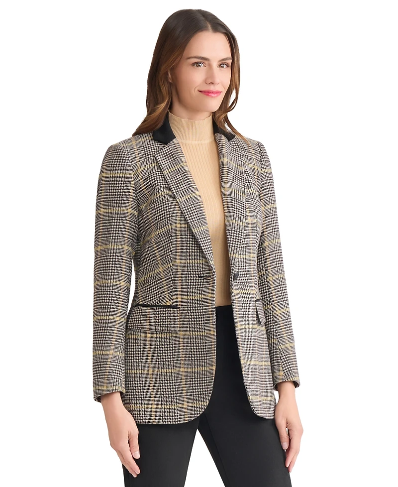 Jones New York Women's One Button Notch Collar Jacket