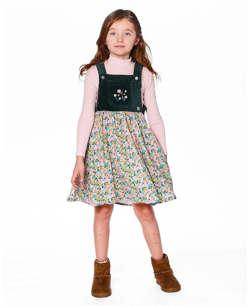Deux par Toddler Girls Super Soft Ribbed Mock Neck Top Pink - Toddler|Child