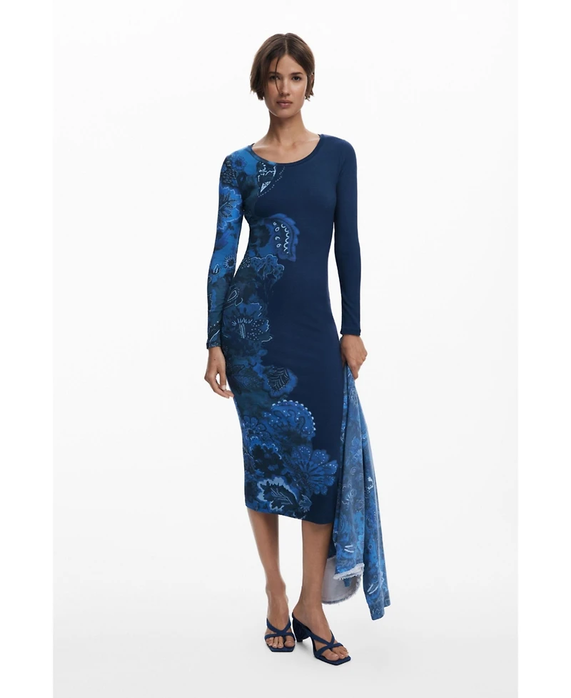 Desigual Women's Fitted mandala dress