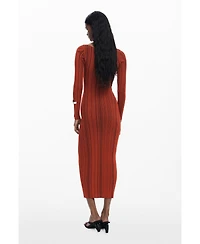 Desigual Women's Fitted dress with a crossover neckline