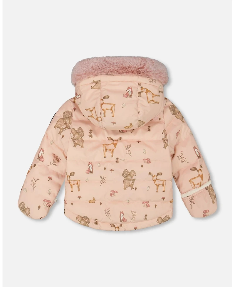 Deux par Baby Girls Two-Piece Snug Snowsuit Dusty Pink - Baby|Toddler