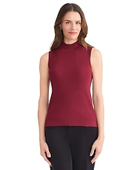 Jones New York Women's Sutton Mock-Neck Sleeveless Sweater