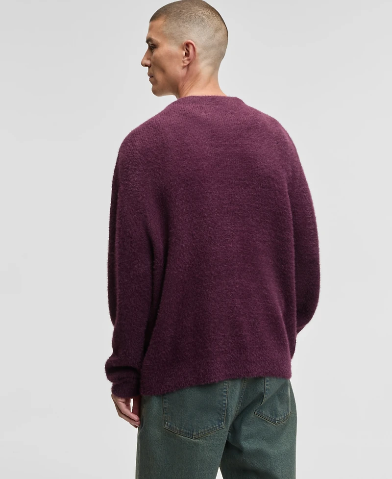 Mode of One Men's Boxy-Fit Eyelash Cardigan, Macy's Exclusive