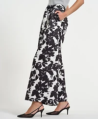 Isaac Mizrahi Women's Belted Palazzo Pants
