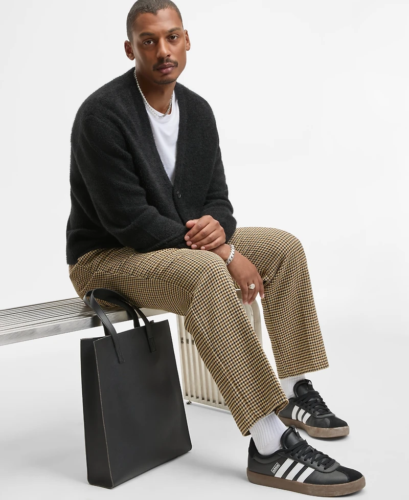 Mode of One Men's Boxy-Fit Eyelash Cardigan, Macy's Exclusive