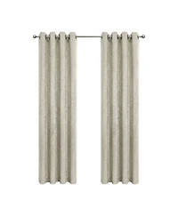 Kate Aurora 2 Pack Glam Metallic Sparkle Thermal Light Filtering Grommet Top Curtains