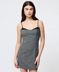 French Connection Women's Owen Plaid Peek-a-Boo Mini Dress