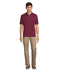 Lands' End Men's Short Sleeve Solid Active Polo Shirt
