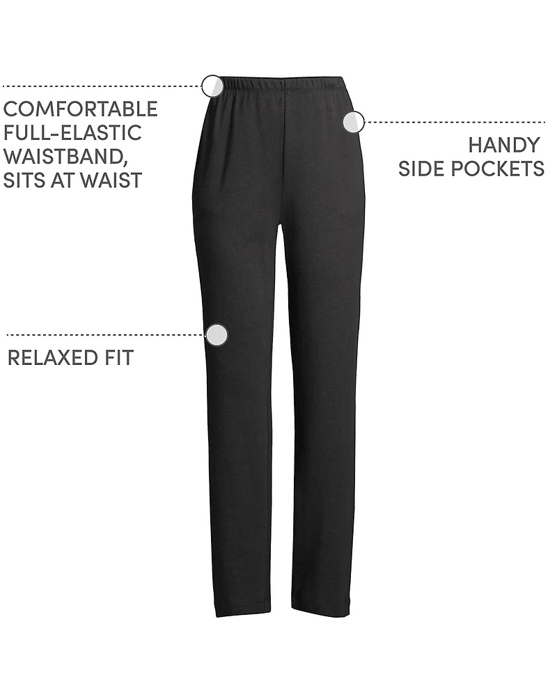 Lands' End Women's Sport Knit High Rise Pants