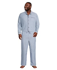 Lands' End Big & Tall Poplin Pajama Shirt