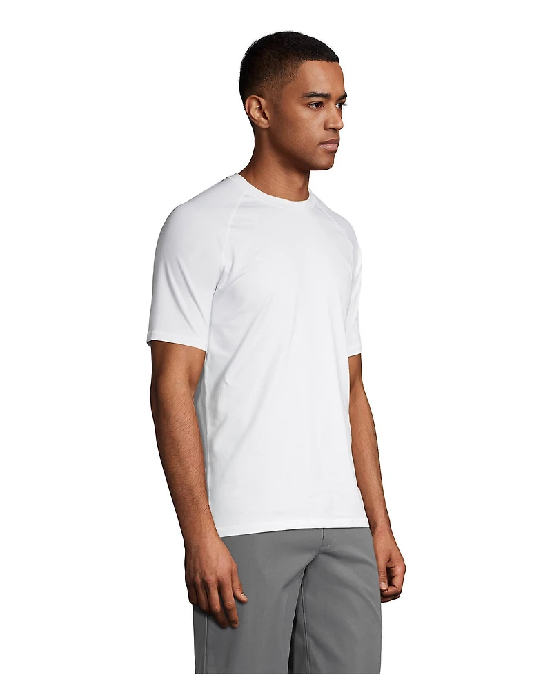 Lands' End Men's School Uniform Short Sleeve Active Tee