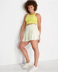 Lands' End Women's High Waisted Tulip Hem Swim Skort