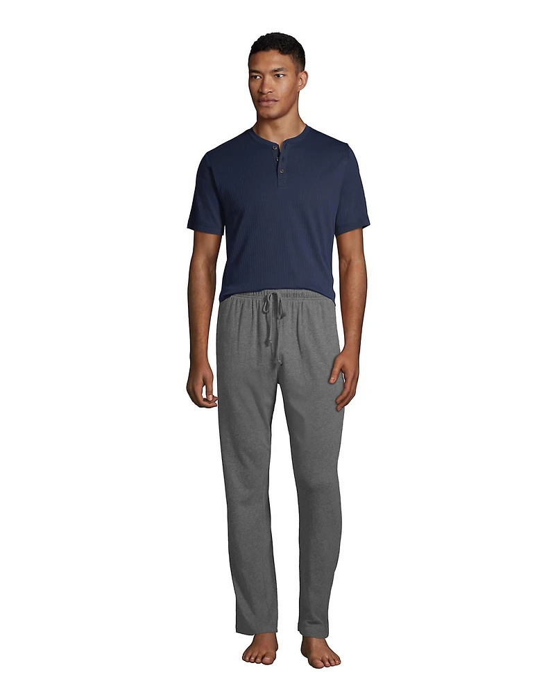 Lands' End Men's Knit Jersey Sleep Pants