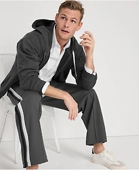 Lands' End Men's Knit Twill Track Wide Leg Pant