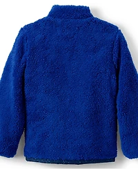 Lands' End Girls Reversible Fleece Puffer Jacket