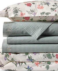Lands' End 300 Thread Count Cotton Smooth Percale Duvet Bed Cover