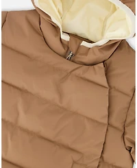 Deux par Kids Unisex Compressible Winter Puffy Coat Designed for Car Seat Chanterelle - Toddler|Child
