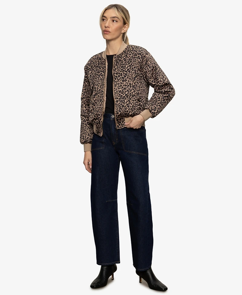 Sanctuary Women's Monroe Sateen Long Sleeve Bomber Jacket