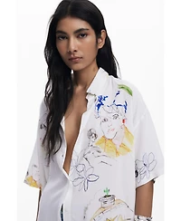 Desigual Women's Short-sleeve shirt faces