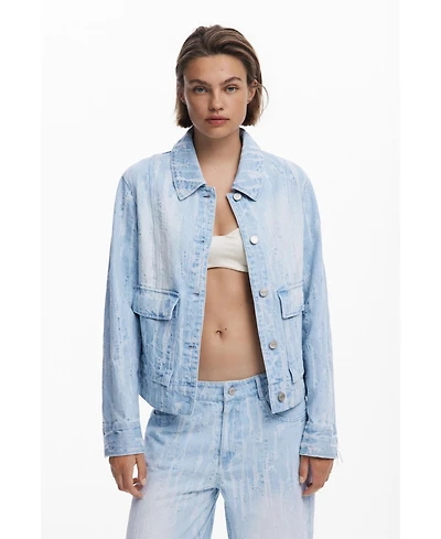 Desigual Women's Denim jacket with pockets