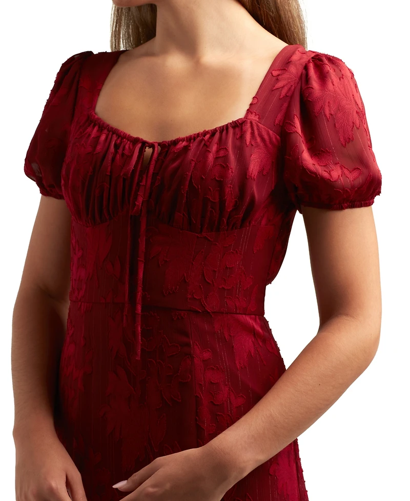 Bcx Juniors Burnout Sweetheart-Neck Dress