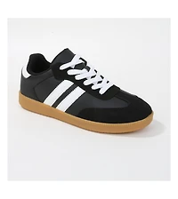 Berness Lisa Retro Stripe Gum Sole Sneakers