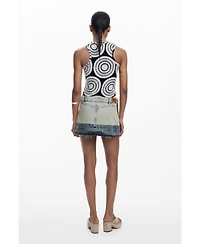 Desigual Women's Double-waist mini skirt