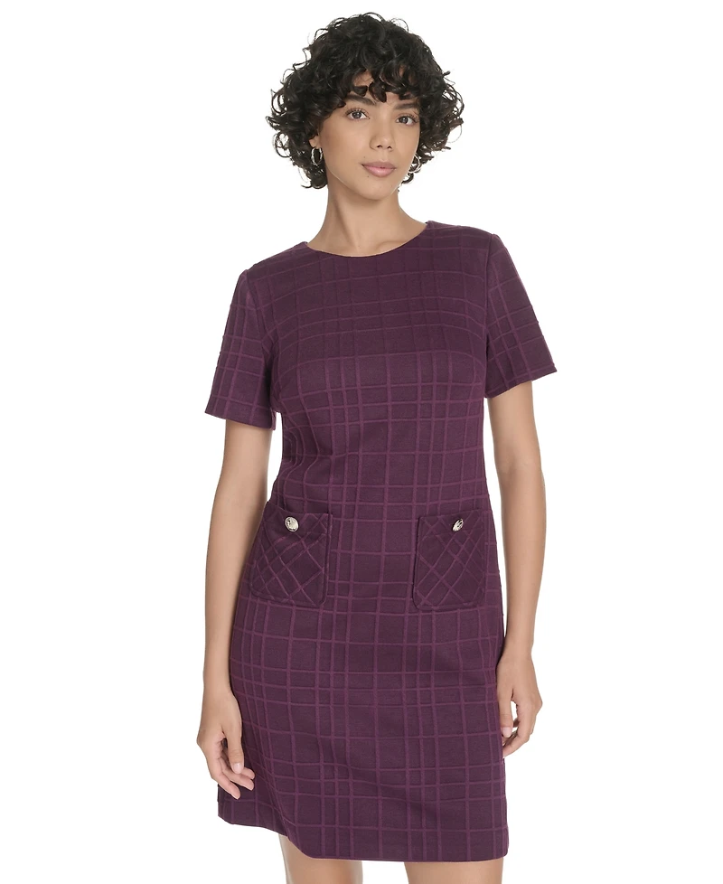 Tommy Hilfiger Women's Short Sleeve Knit Shift Dress