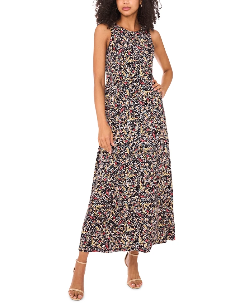 Vince Camuto Women's Sleeveless Keyhole-Back Maxi Dress