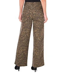 Vince Camuto Women's Wide Leg Printed Denim Pants