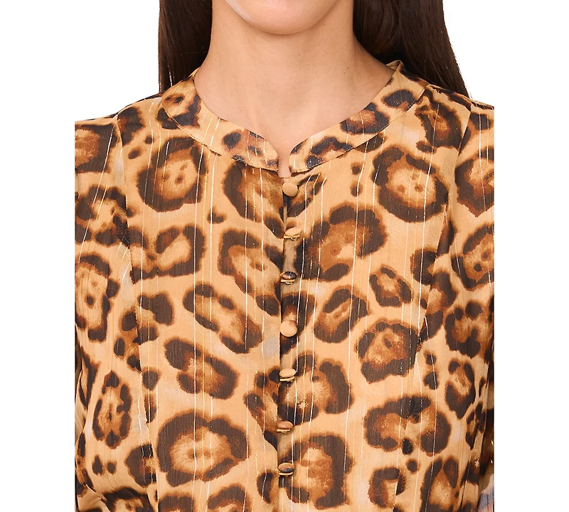 Msk Women's Satin 3/4-Sleeve Shirtdress