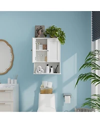 Vanirror 24x30 Inch White Wall-Mounted Bathroom Cabinet – Over-the-Bathroom Storage with Doors for Bathroom, Laundry Room, Bedroom & Kitchen