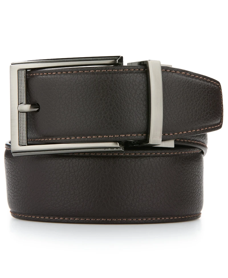 Perry Ellis Portfolio Men's Peb Reversible Textured Dress Belt