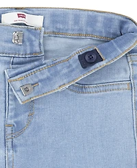 Levi's Little Girls 3-Piece Sherpa Vest, Round Neck T-Shirt, and Denim Jeans Set