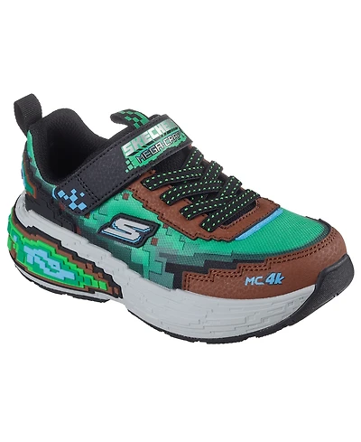 Skechers Little Kids Mega-Craft 4K Fastening Strap Casual Sneakers from Finish Line