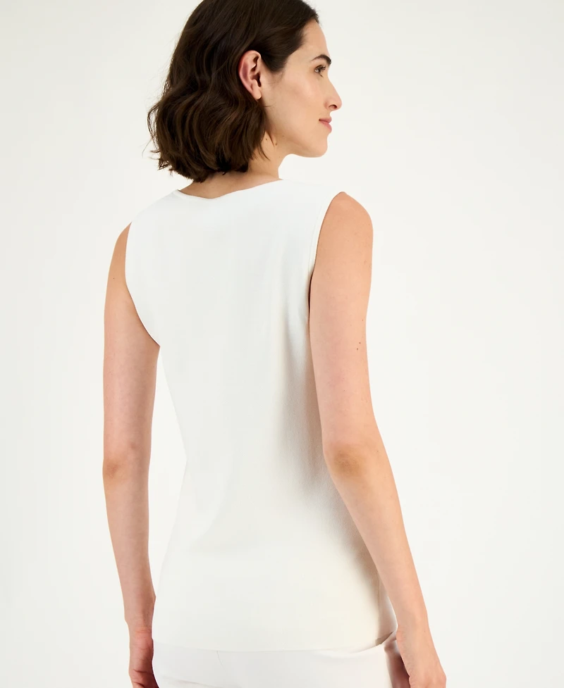 Anne Klein Women's Sleeveless Crewneck Sweater