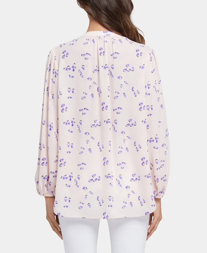 Nydj Women's Puff Sleeve Popover Top