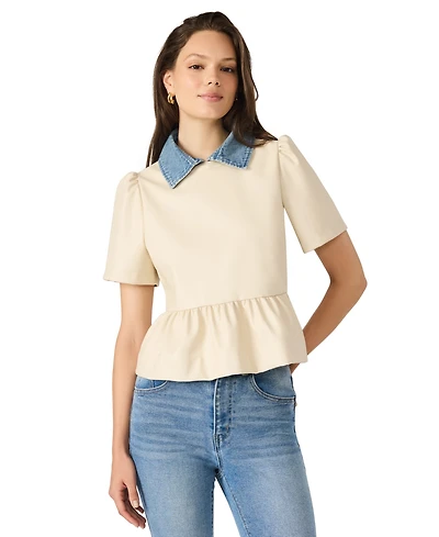 Steve Madden Women's Emeline Collar Top