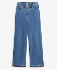 On 34th Women's Wide-Leg Released-Hem Jeans, Macy's Exclusive