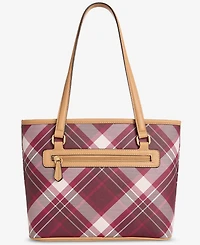Giani Bernini Plaid Tulip Tote Bag, Macy's Exclusive