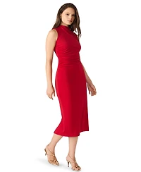 Steve Madden Women's Mo Mock Neck Midi Dress