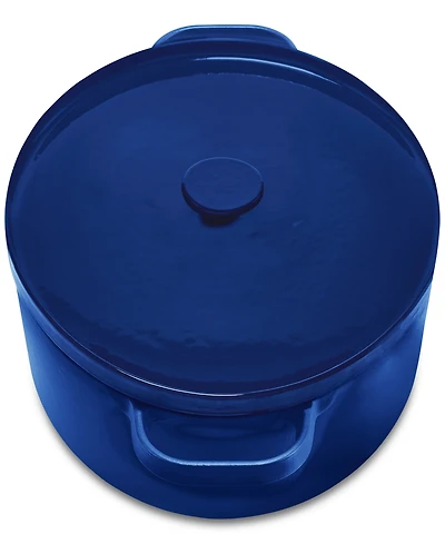 The Cellar Enameled Cast Iron 7-Qt. Dutch Oven Blue, Macy's Exclusive