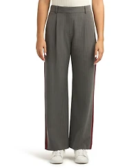 Bcx Juniors High-Rise Pinstripe Wide-Leg Pants