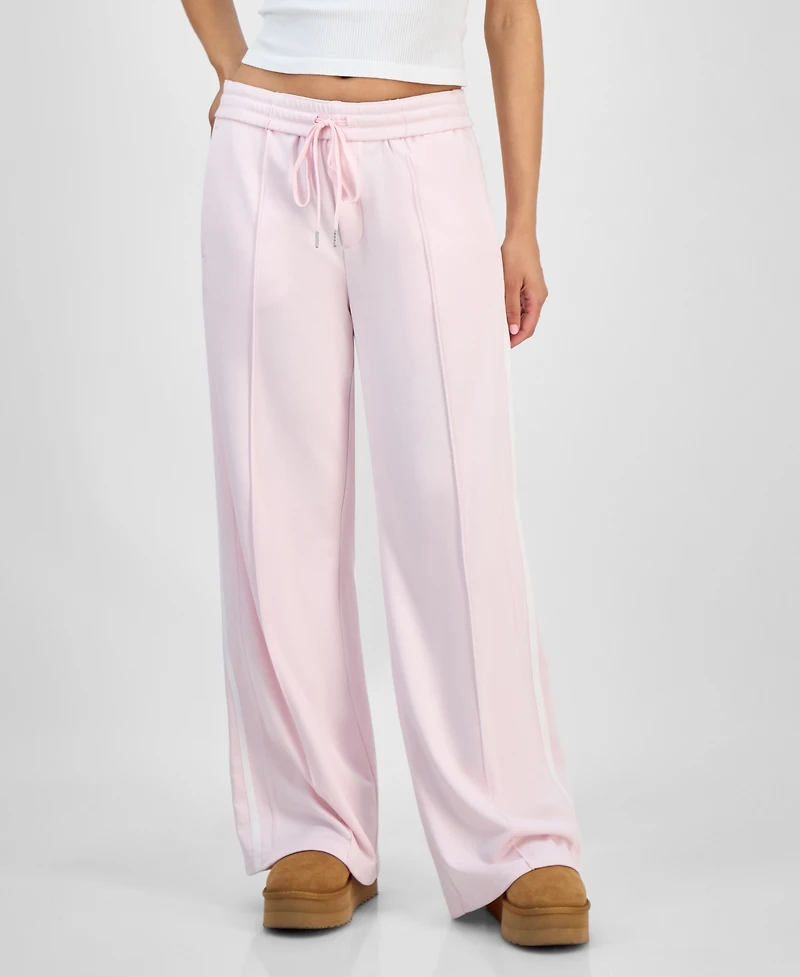 Celebrity Pink Juniors' Side-Striped Track Pants