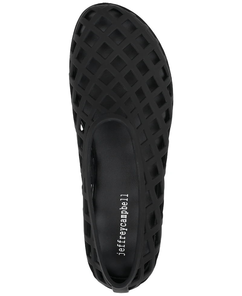Jeffrey Campbell Women's Jellz Caged Ballet Jelly Flats
