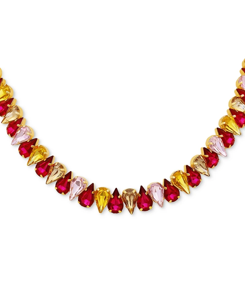 Guess Faceted Crystal Collar Necklace