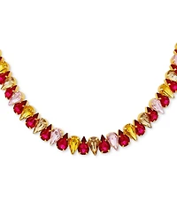 Guess Faceted Crystal Collar Necklace