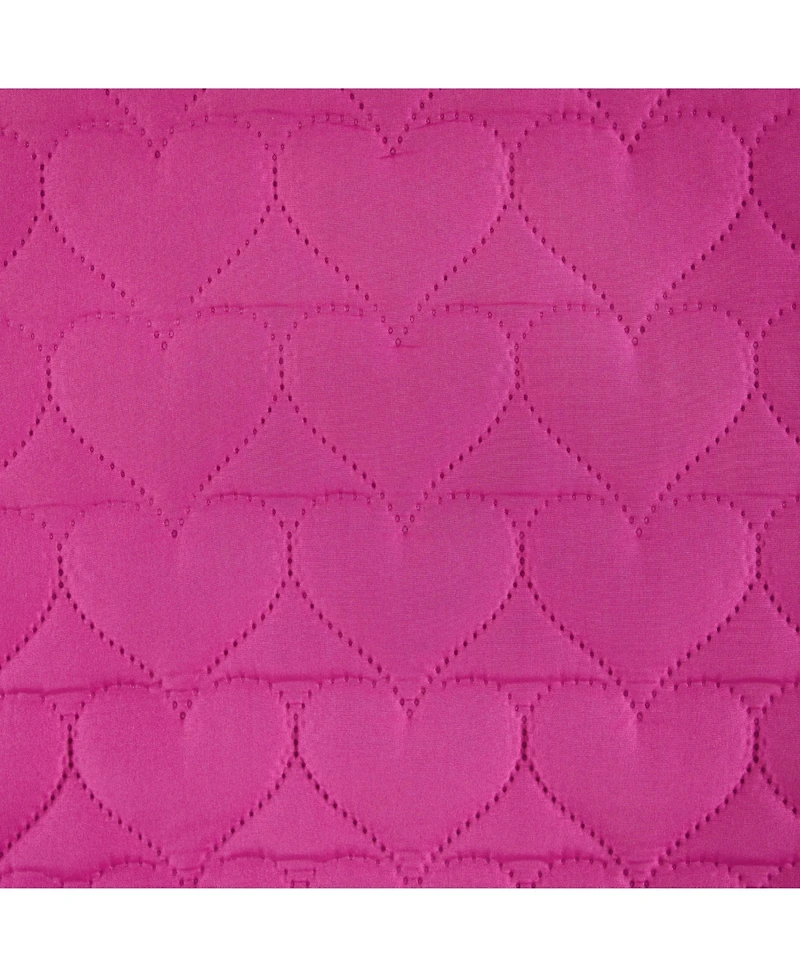 Andy & Evan Toddler/Child Girls Pink Quilted Heart Hooded Jacket
